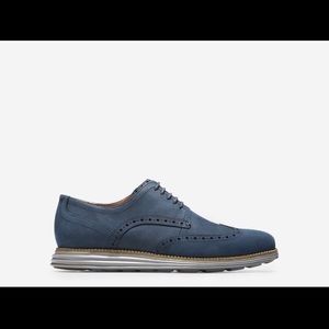 Cole Haan blue suede oxfords women's 7.5
